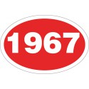 Sticker plaque TT 1967